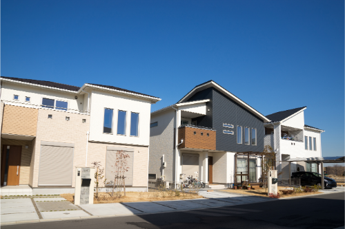 軒を連ねる戸建て住宅